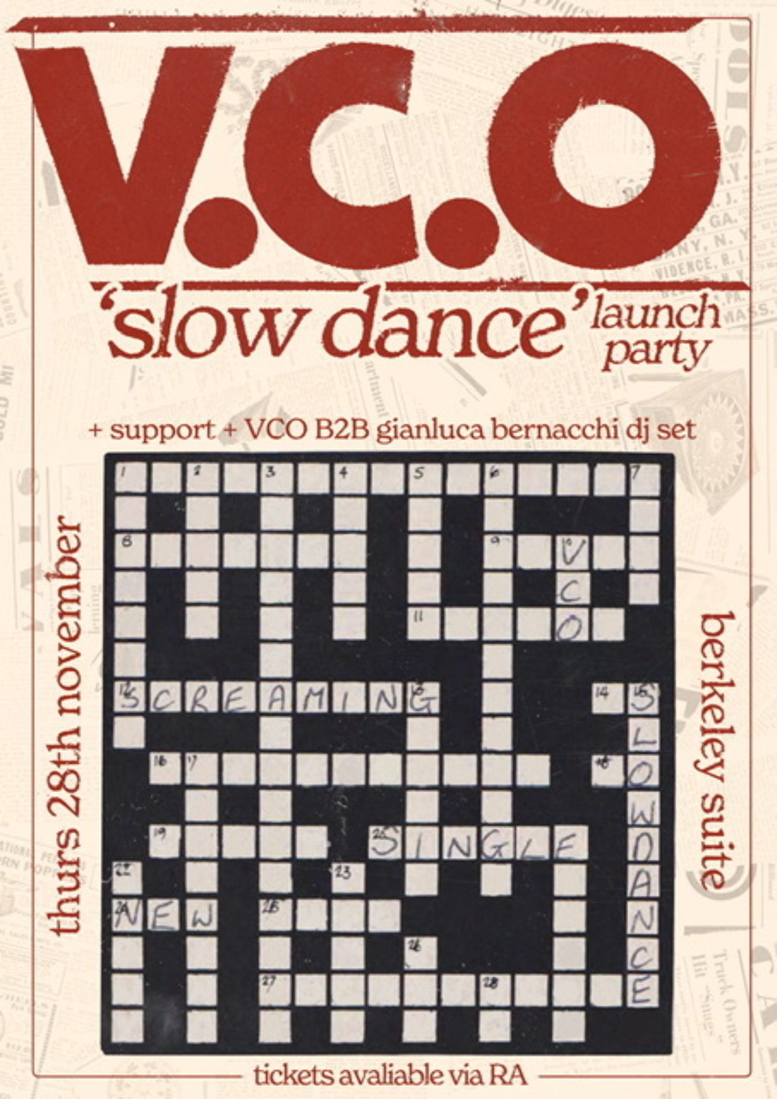 V.C.O - 'Slow Dance' Launch Party