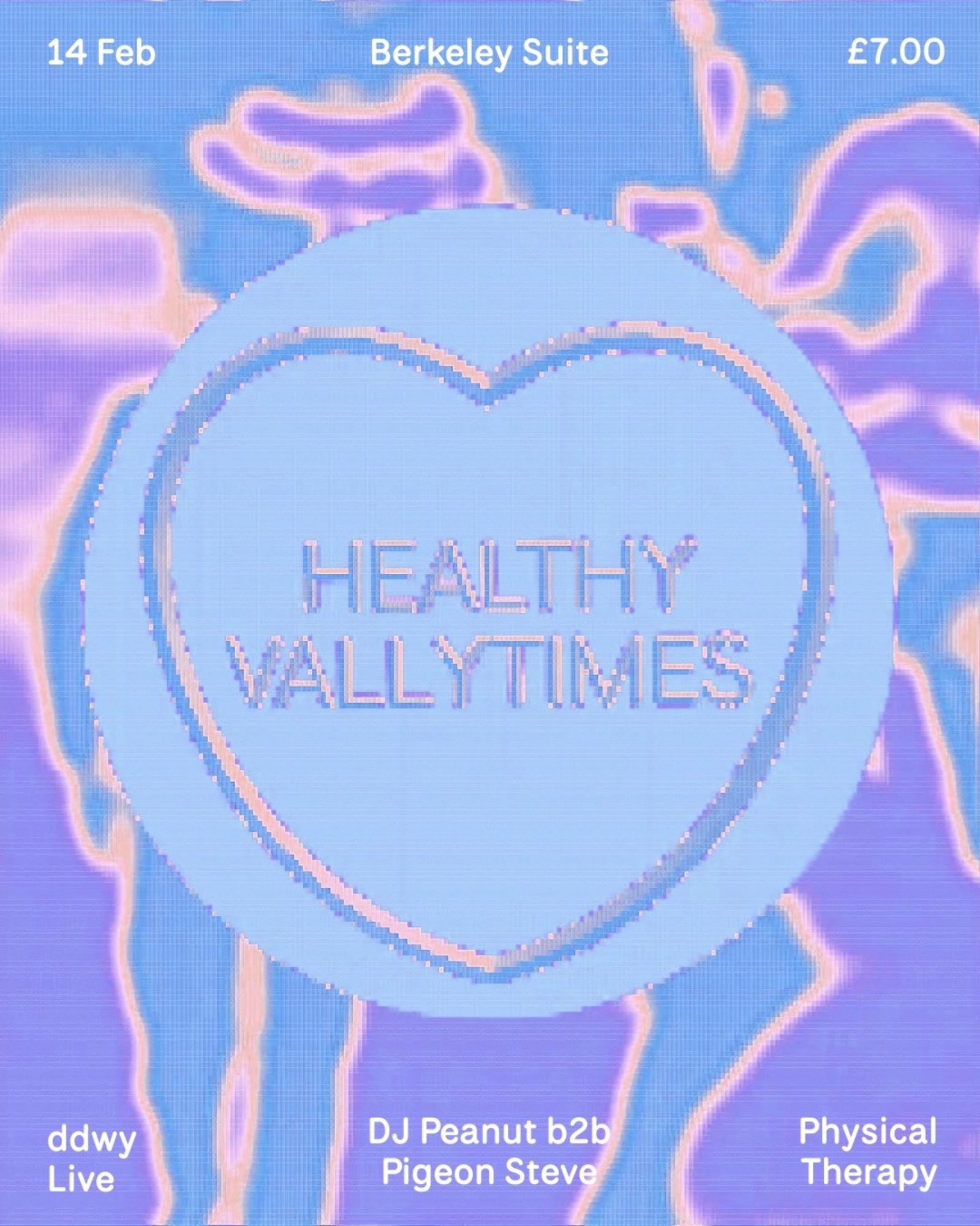 Healthy Vallytimes w Physical Therapy, ddwy (live), dj peanut b2b Pigeon Steve