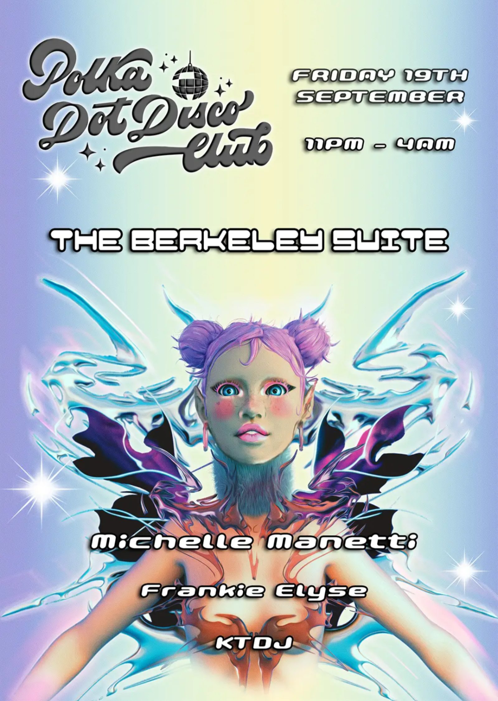 Polka Dot Disco Club invites Michelle Manetti ♡ The Berkeley Suite ♡ 11pm - 4am ‪‪♡
