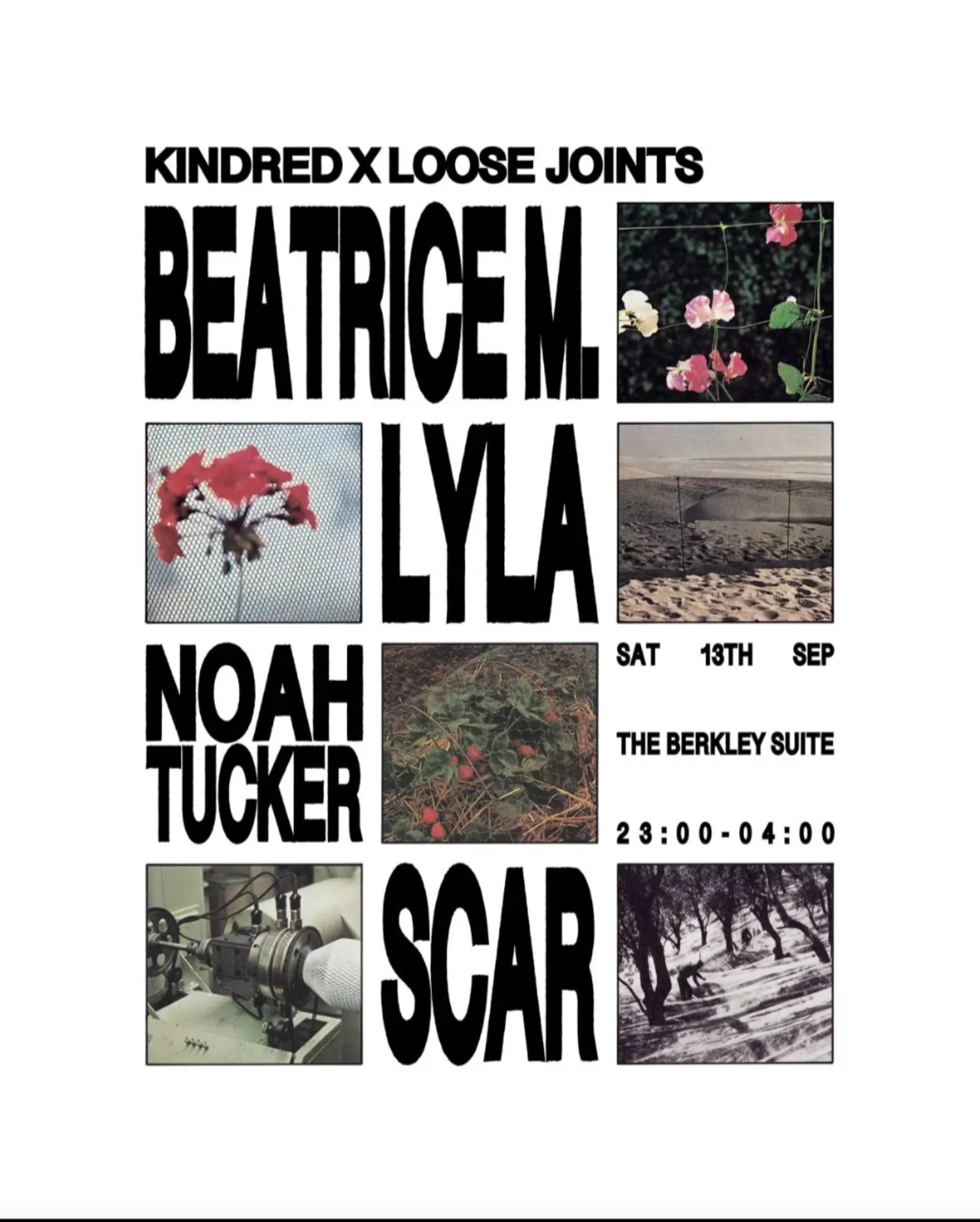 Loose Joints X KINDRED - Beatrice M., Lyla, Noah Tucker, Scar