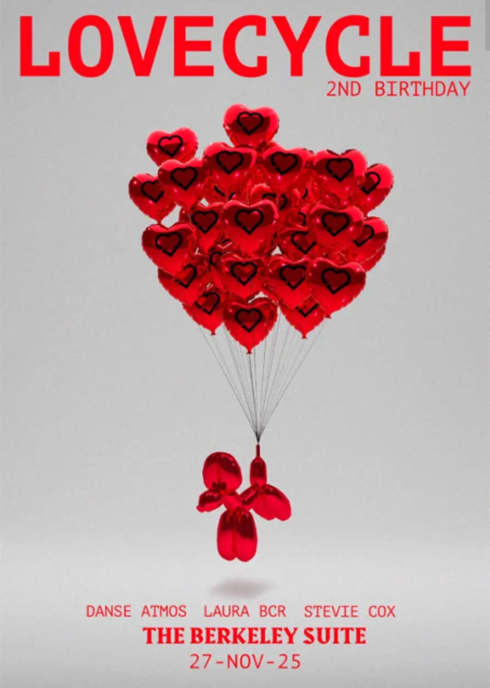 LoveCycle @ The Berkeley Suite: Laura BCR, Danse Atmos & Stevie Cox