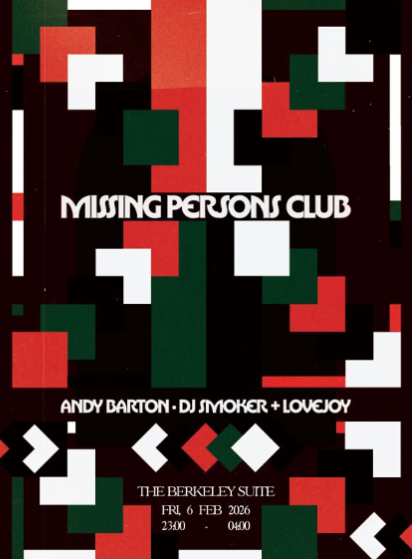 Missing Persons Club (Free tickets)