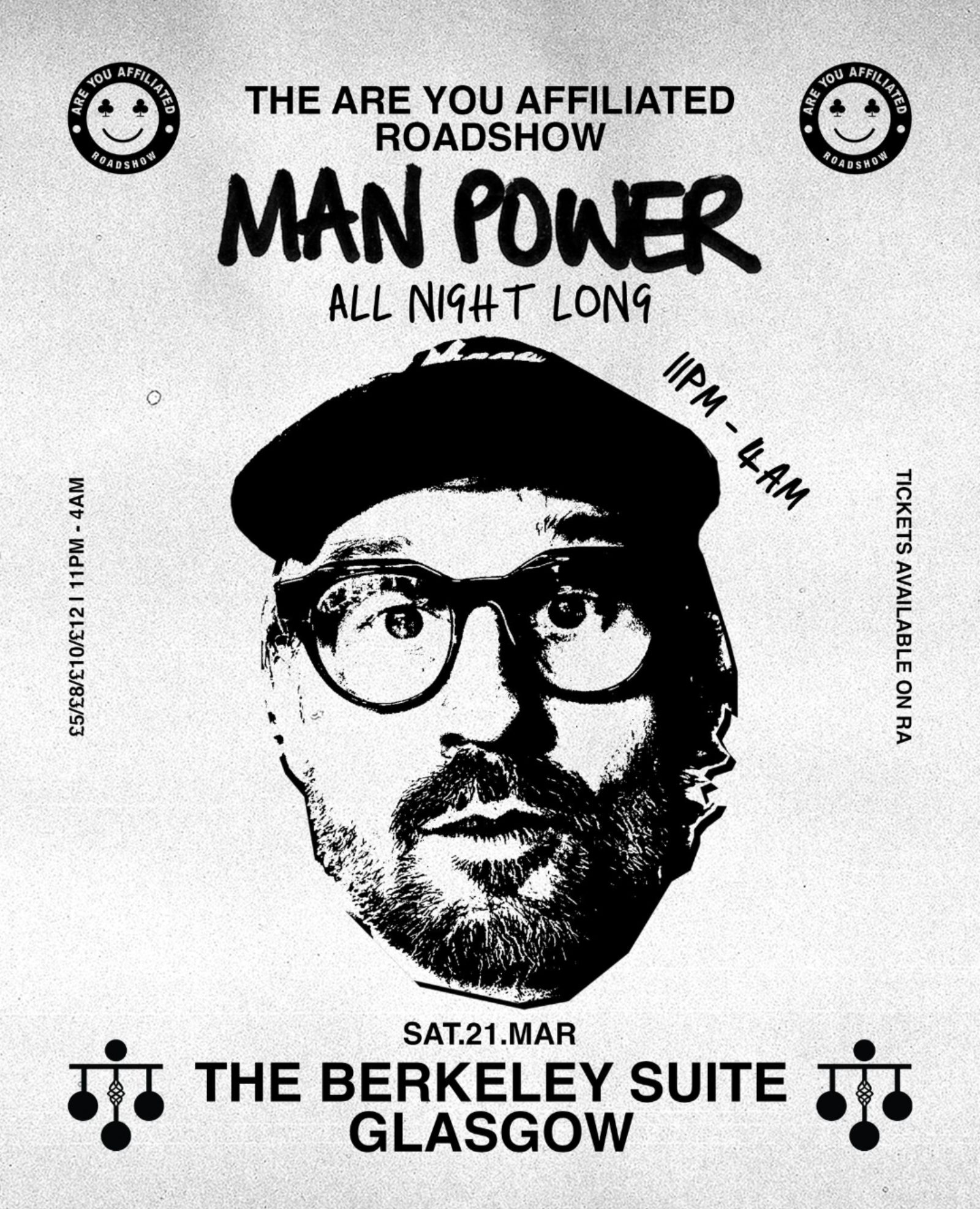 The Berkeley Suite presents - Man Power All Night Long (Are You Affiliated Road Trip)