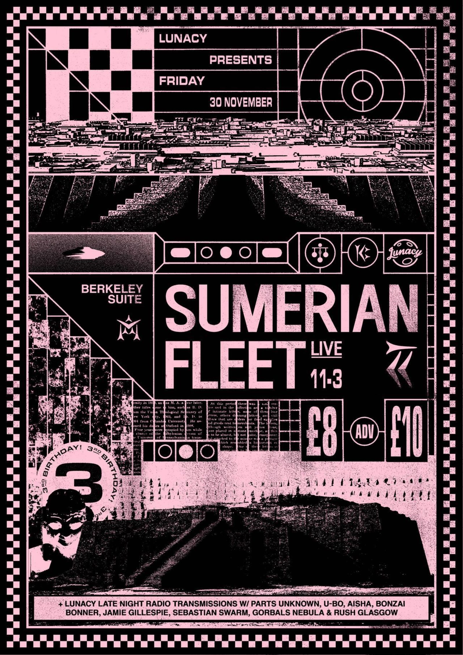 Lunacy 3rd Birthday w/ Sumerian Fleet LIVE