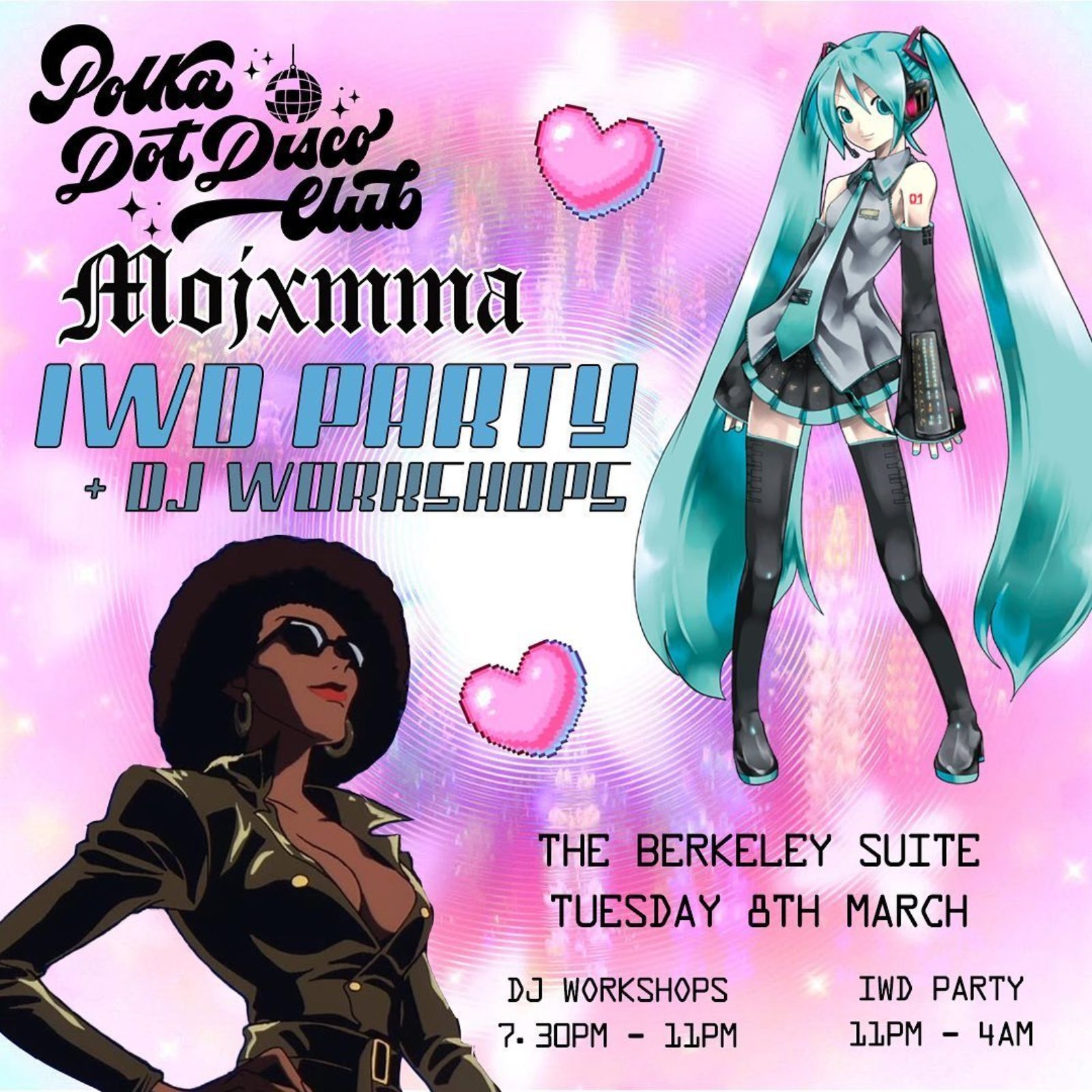 POLKA DOT DISCO CLUB X MOJXMMA IWD PARTY